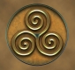 A triskelion. An ancient Celtic symbol. 