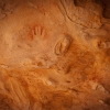 Aboriginal art at Yourambulla Caves, just south of the Flinders Ranges. A beautiful area with a legend attached to it.