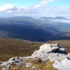 The view looking north from near Hill One on the Southern Ranges Track in Tasmania.