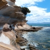 Another view of the Painted Cliffs of Maria Island.
